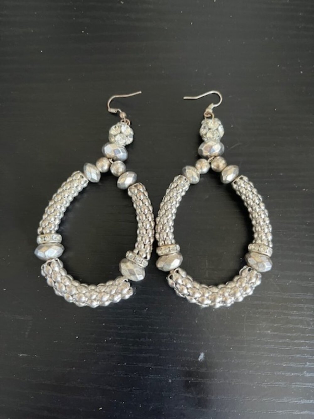 Silver Tone Fashion Earrings